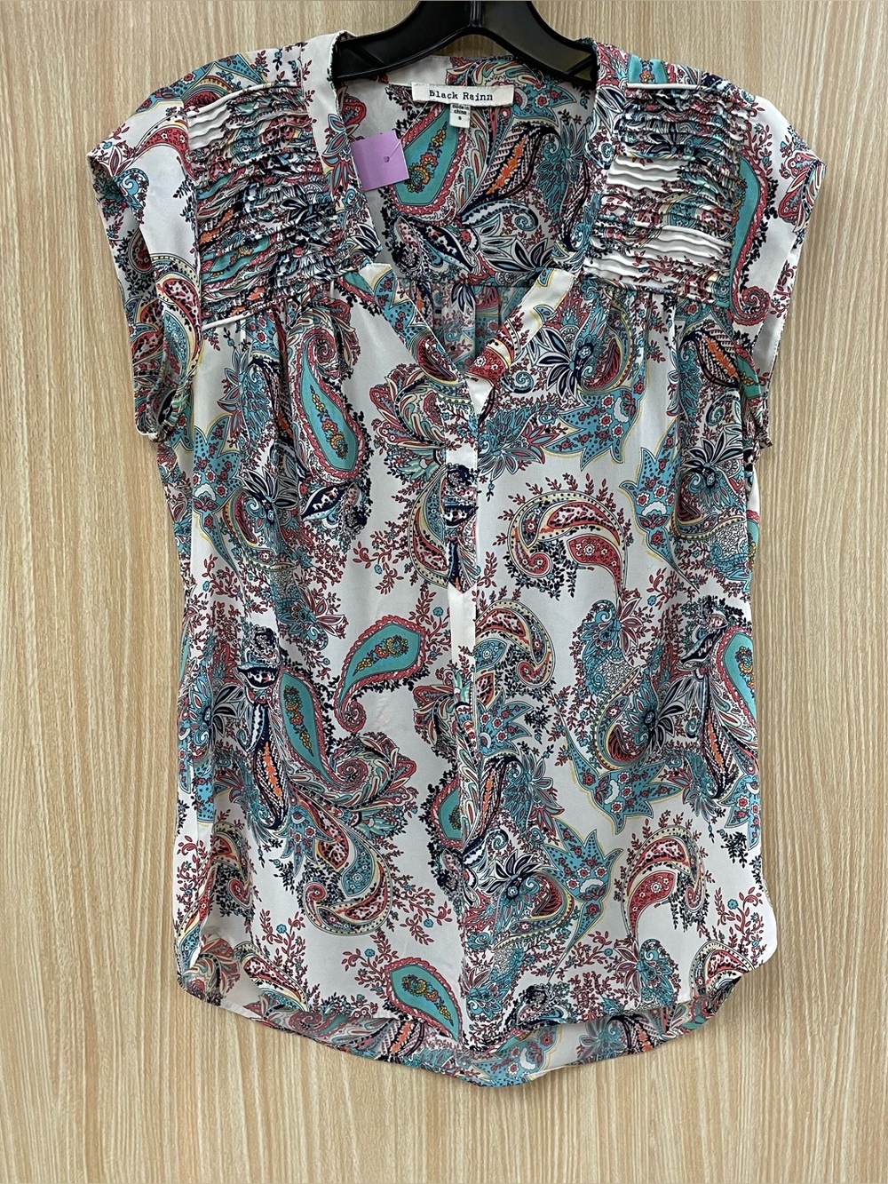Black Rainn Beige Top Size S